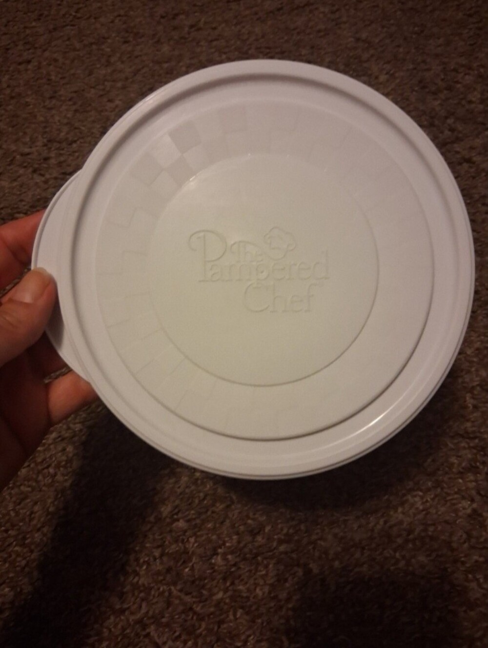 Pampered Chef Chillzanne Lid (ONLY) For The 3 Cup Freezer Bowl, Retired